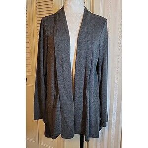 G Collection Open Cardigan Wrap ~ Long Sleeve ~ Gray ~ Size 3X